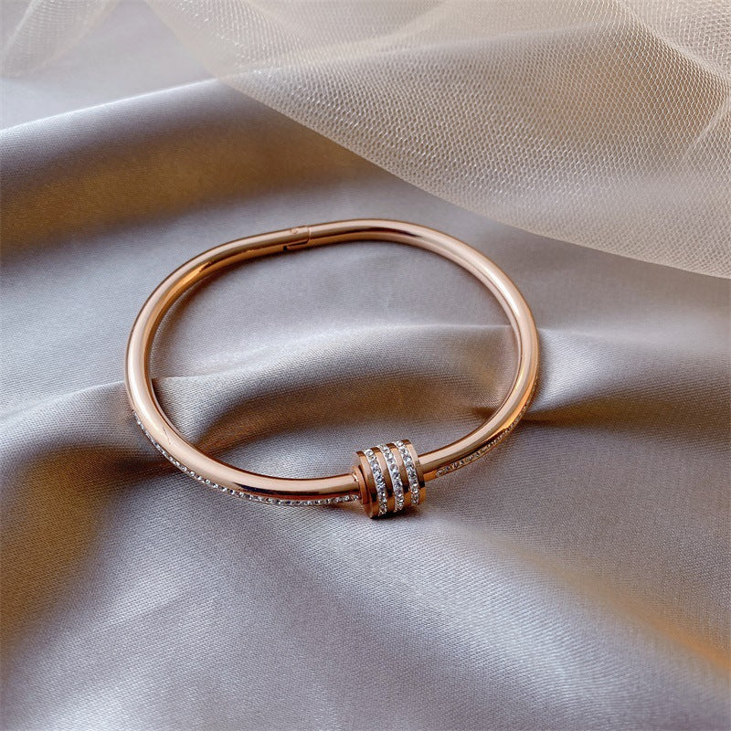 Wholesale Diamond Inlaid Metal Bracelets